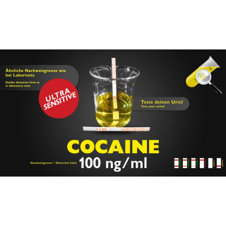 Urinteststreifen Kokain sensitiv 100ng/ml - CleanU